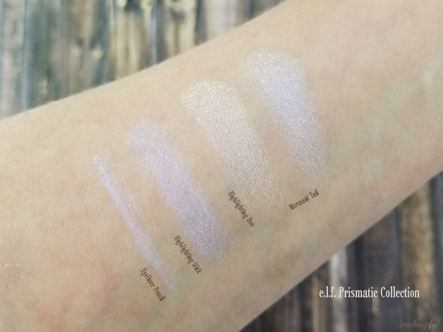 e.l.f. Prismatic Collection Swatches